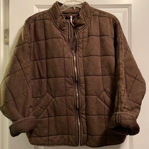 Free People Dolman Quilted Knit Jacket